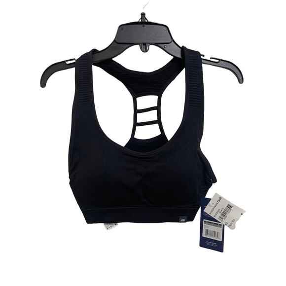 Marika Haley Seamless Sports Bra Black Padded Racerback Size XS New - Picture 2 of 7